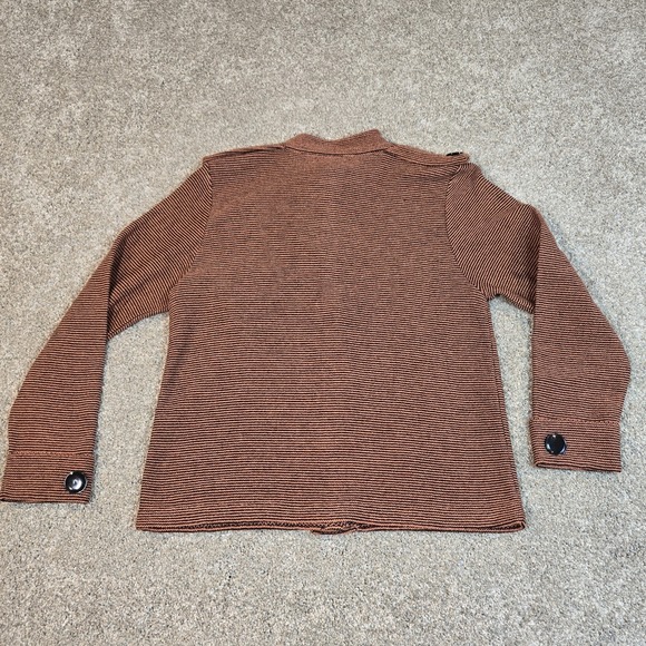 Laura By Alyzia Vintage Woven Striped Button Swetter Jacket Multicolor Size 6 - Picture 10 of 10